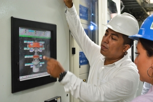 Monitorowanie temperatury turbiny, generatora i wału