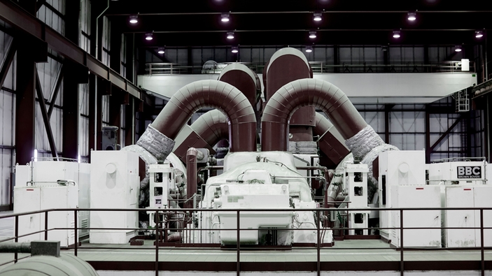 Turbina w elektrowni węglowej