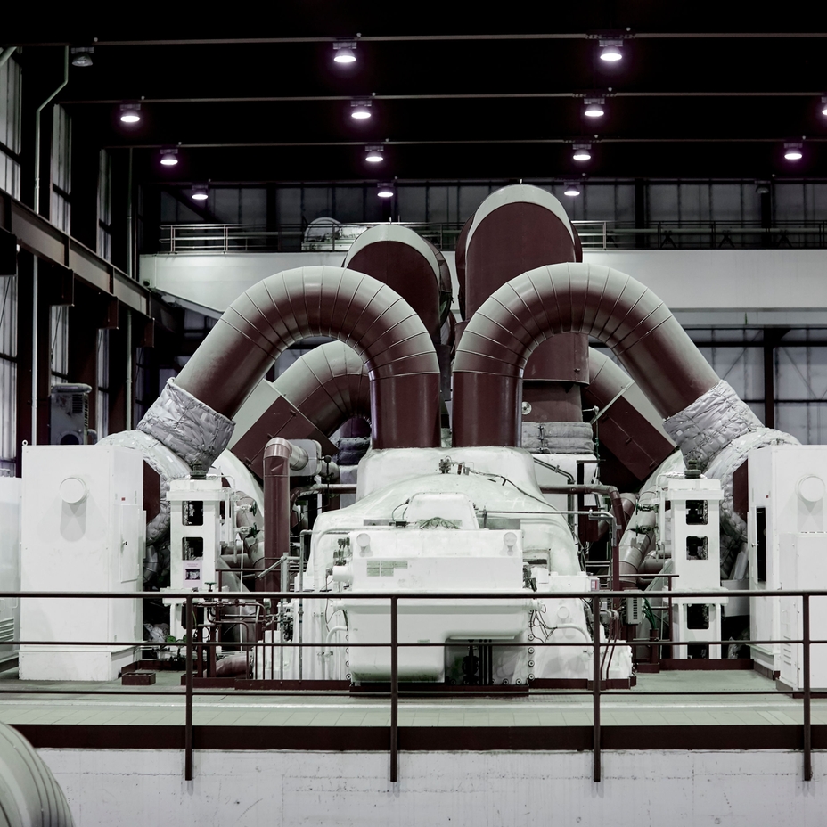 Turbina w elektrowni węglowej