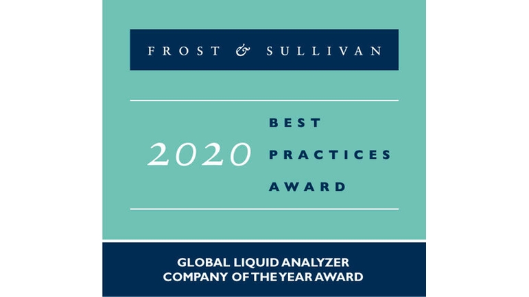 Firma Endress+Hauser otrzymała nagrodę Frost & Sullivan's 2020 Global Liquid Analyzer Company of the Year.