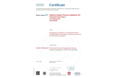 Certyfikat bezpieczeństwa informacji zgodnie z ISO 27001