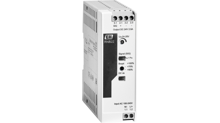 RNB22 230V/110V AC to 24V DC zasilacz systemowy