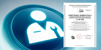 certyfikat PCA Endress+Hauser Polska