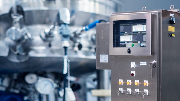 Analizator ramanowski Rxn4 z obudową i sondą Rxn-45 w bioreaktorze ze stali nierdzewnej