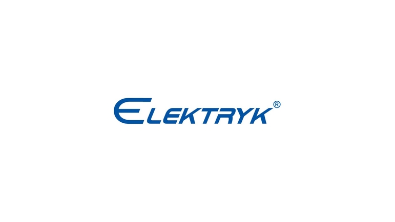 niebieskie logo firmy elektryk